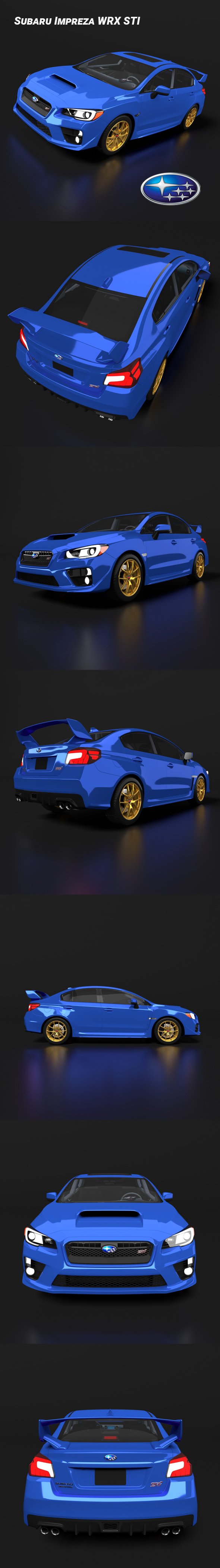 Subaru Impreza WRX STI - 3DOcean Item for Sale
