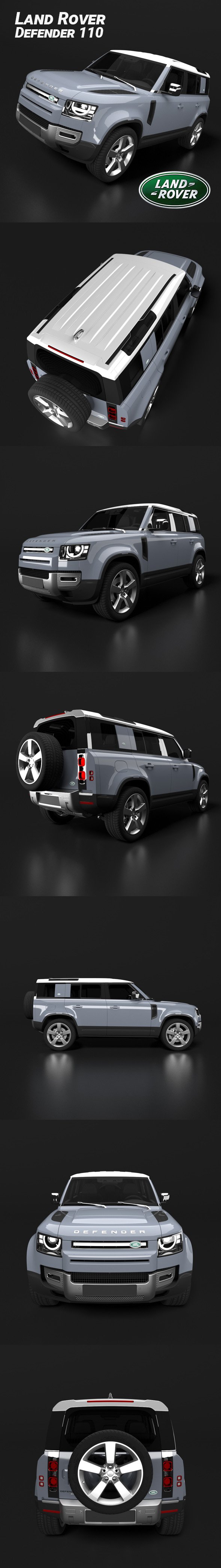 Land Rover Defender 110 - 3DOcean Item for Sale