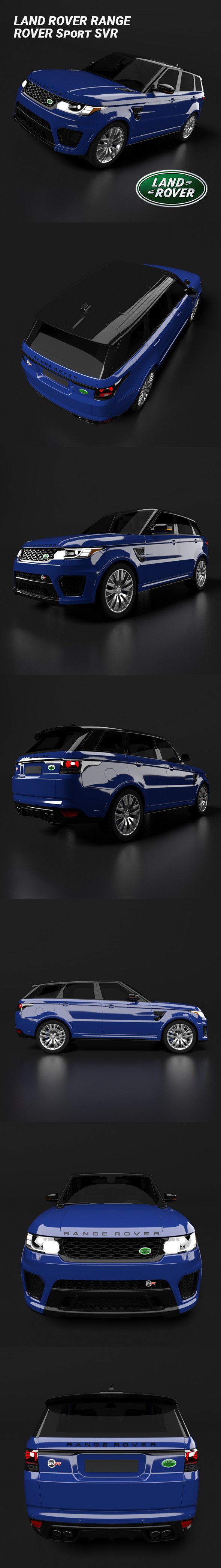 Land Rover Range Rover Sport SVR - 3DOcean Item for Sale