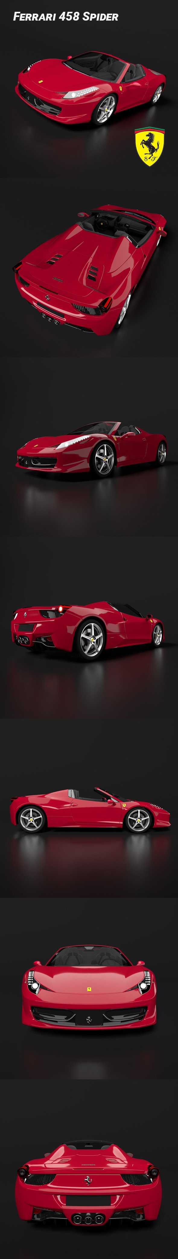 Ferrari 458 Spider - 3DOcean Item for Sale