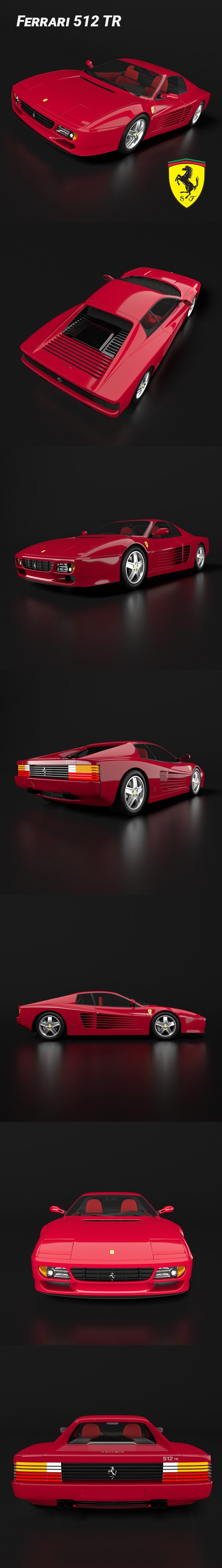 Ferrari 512 TR Testarossa - 3DOcean Item for Sale