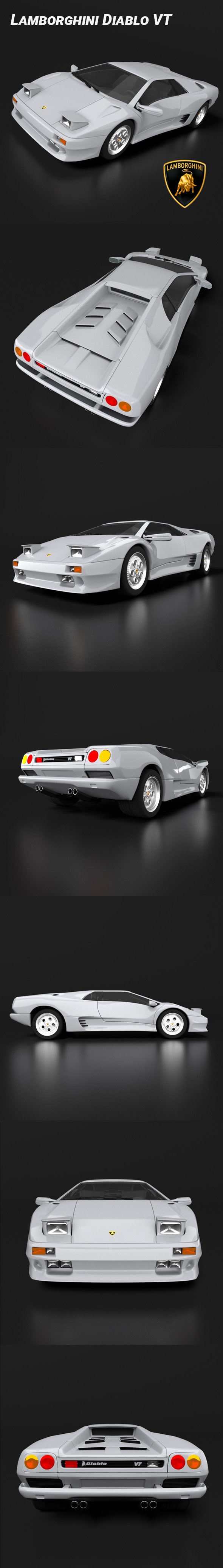 Lamborghini Diablo VT - 3DOcean Item for Sale