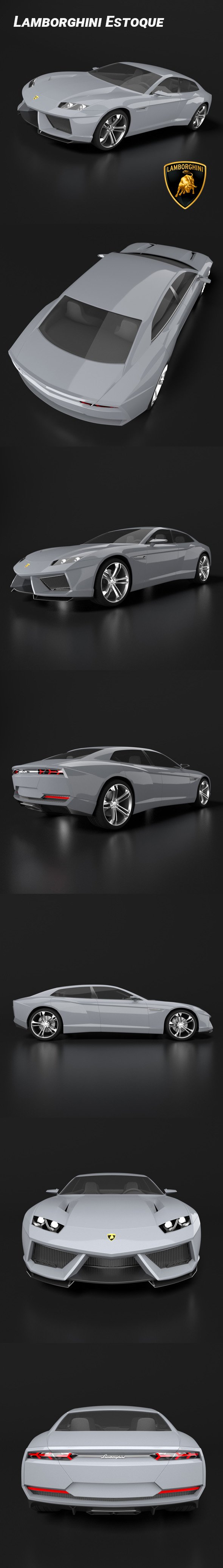 Lamborghini Estoque - 3DOcean Item for Sale