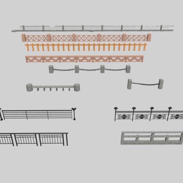 MULTI FENCE - 3DOcean Item for Sale