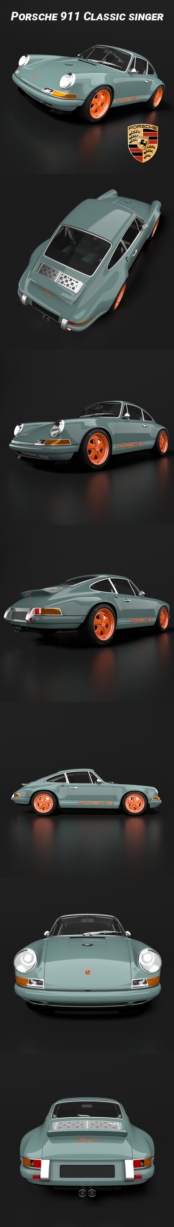 Porsche 911 Classic singer - 3DOcean Item for Sale