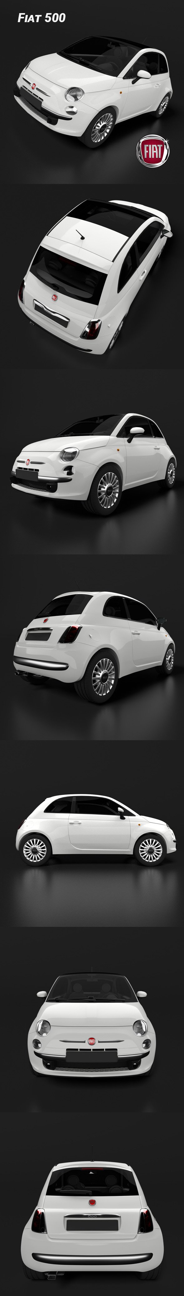 Fiat 500 - 3DOcean Item for Sale