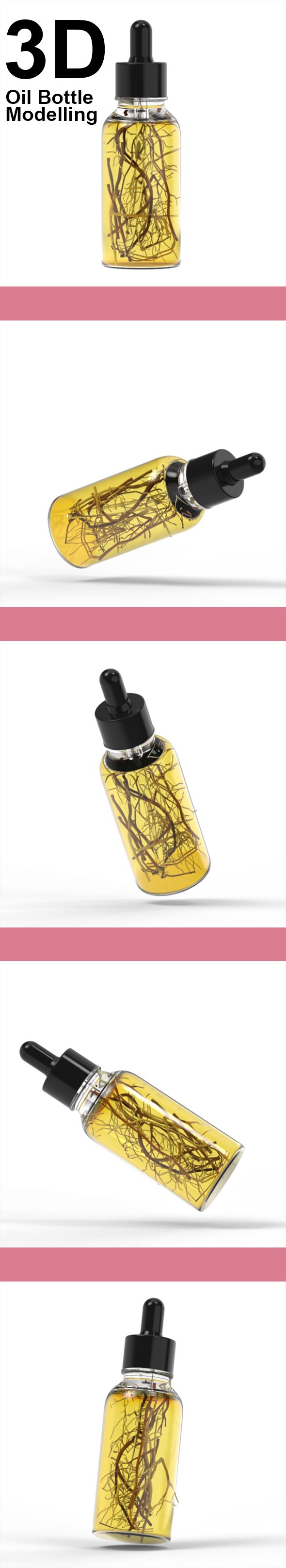 Oil Dropper Bottle 3D Model - 3DOcean Item for Sale