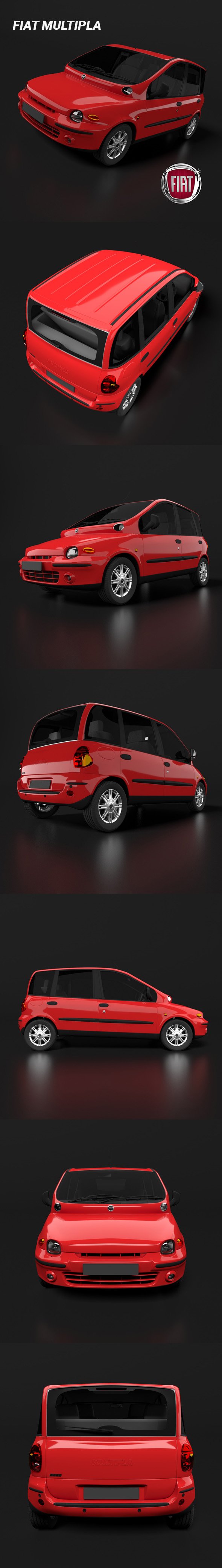 Fiat Multipla - 3DOcean Item for Sale