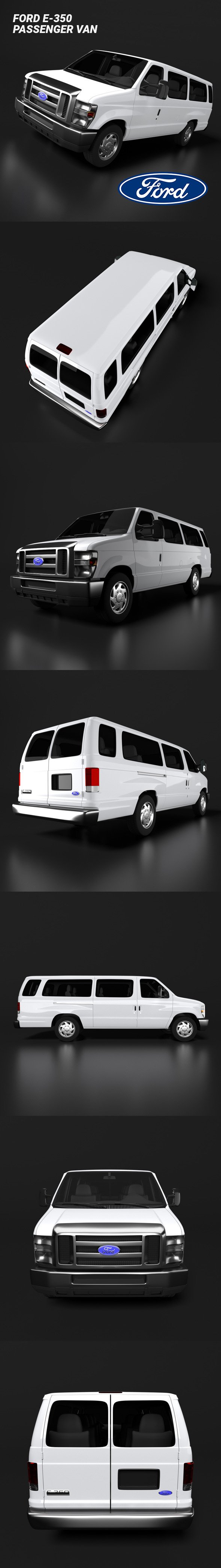 Ford E 350 Passenger Van - 3DOcean Item for Sale