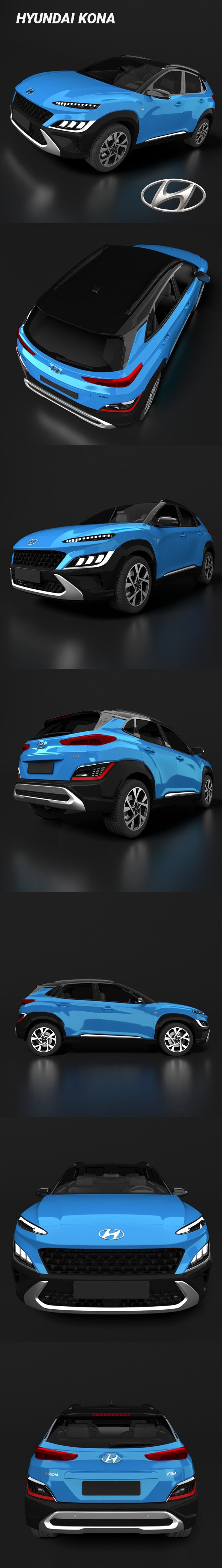 Hyundai Kona - 3DOcean Item for Sale