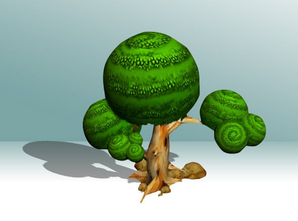 Trees Low Poly cartoon - 3DOcean Item for Sale