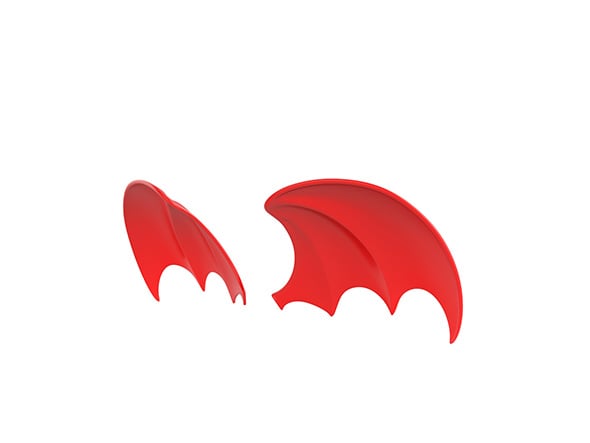 Red Devil Wings - 3DOcean Item for Sale