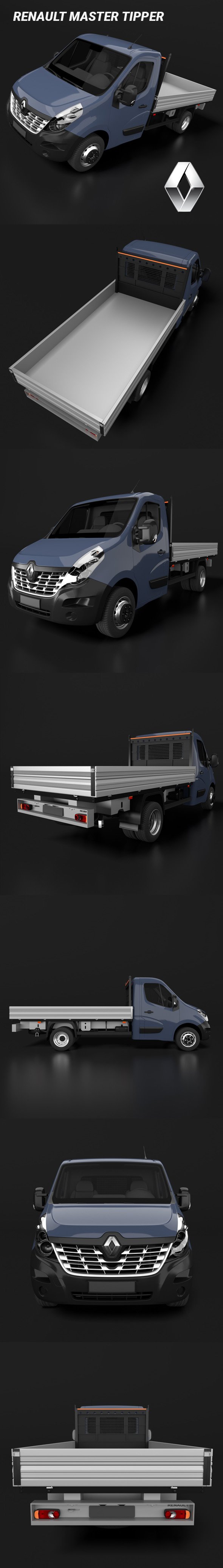 Renault Master Tipper - 3DOcean Item for Sale
