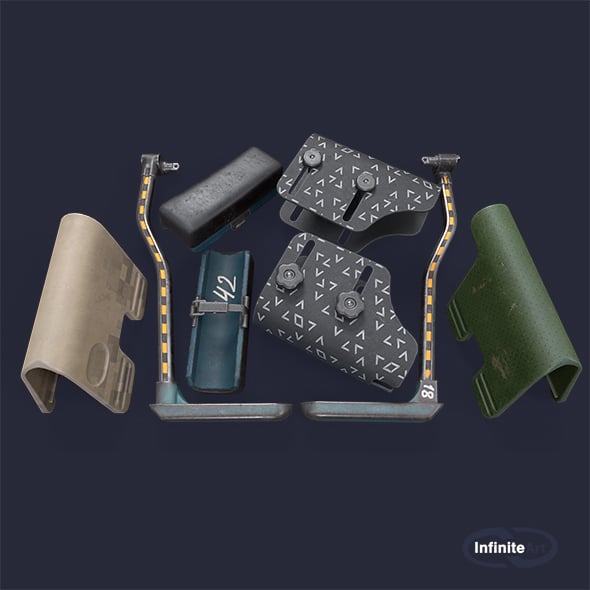 Stock Cheek Pad / Adjustable butt comb - 3DOcean Item for Sale