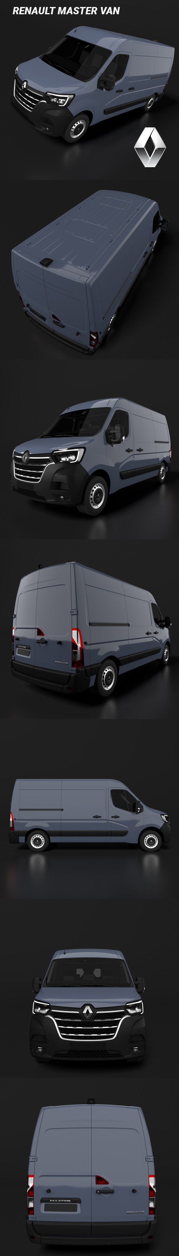Renault Master Van - 3DOcean Item for Sale