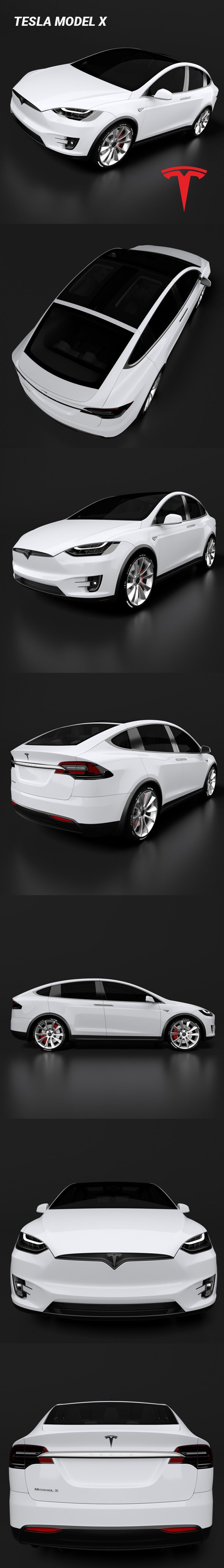 Tesla Model X - 3DOcean Item for Sale