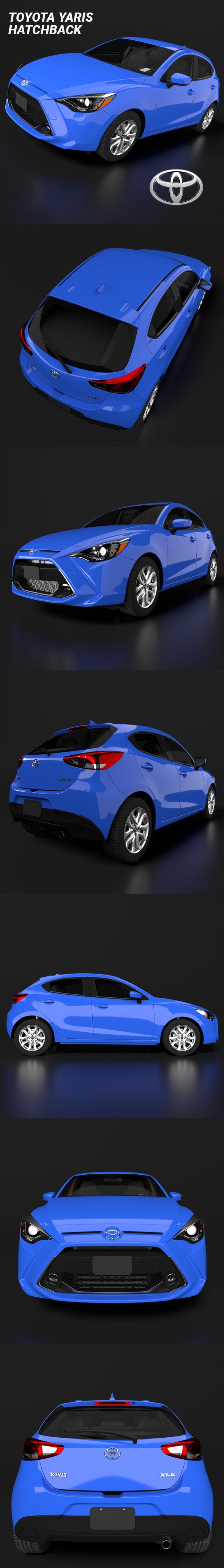 Toyota Yaris Hatchback - 3DOcean Item for Sale