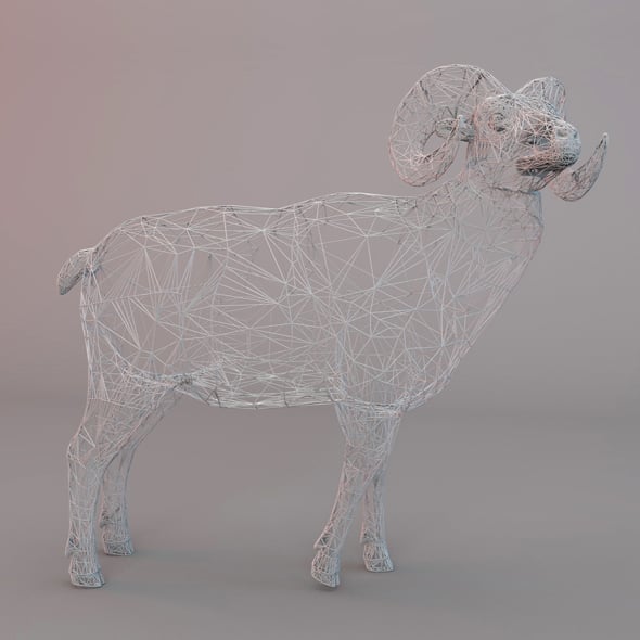 ANTELOPE WIREFRAME - 3DOcean Item for Sale