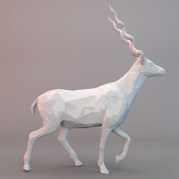 ANTELOPE LOWPOLY - 3DOcean Item for Sale