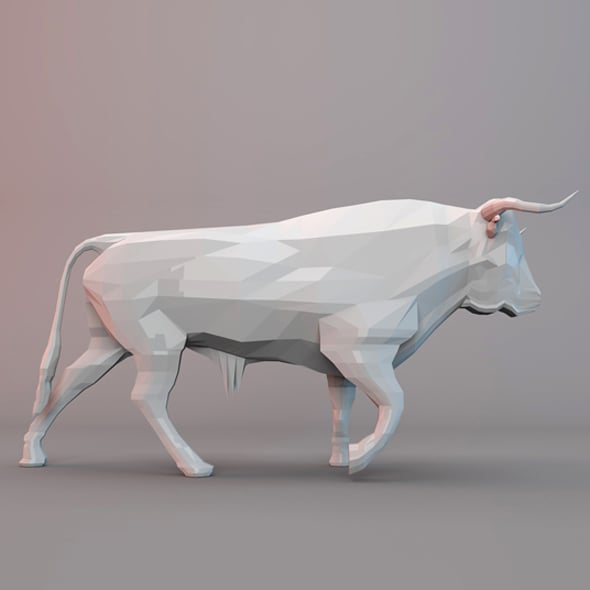 BISON LOWPOLY - 3DOcean Item for Sale
