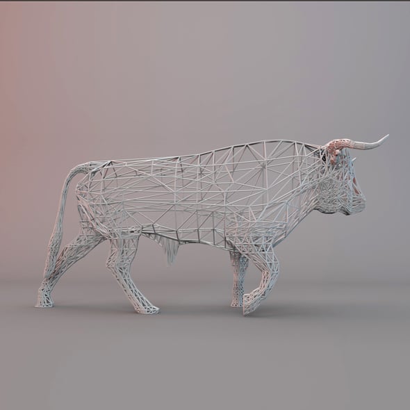 BISON WIREFRAME - 3DOcean Item for Sale
