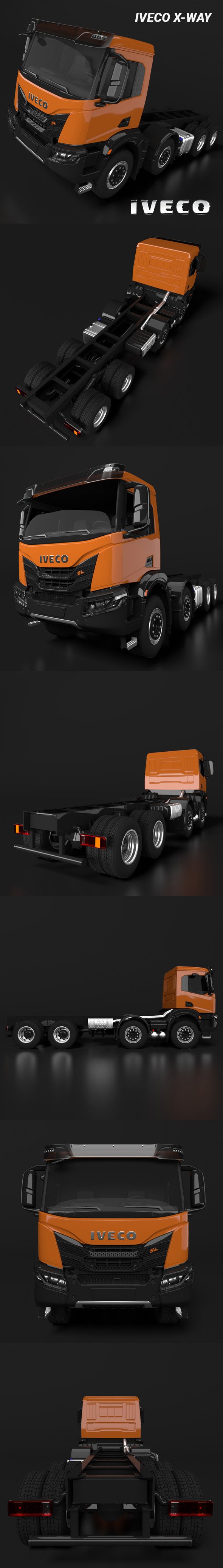 Iveco X-Way Chassis Truck - 3DOcean Item for Sale