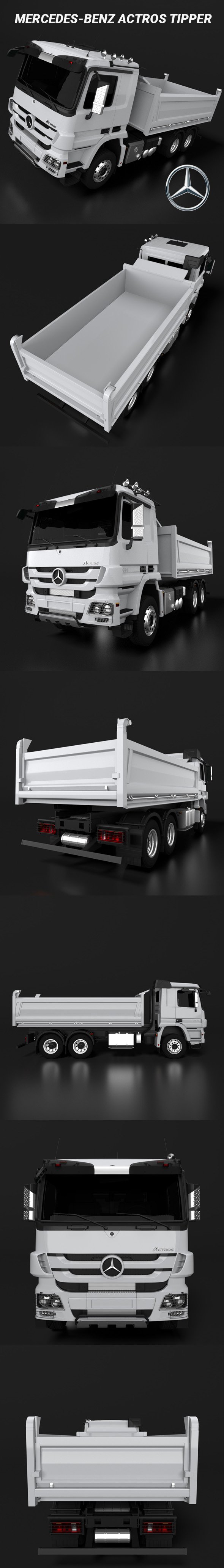 Mercedes-Benz Actros Tipper - 3DOcean Item for Sale