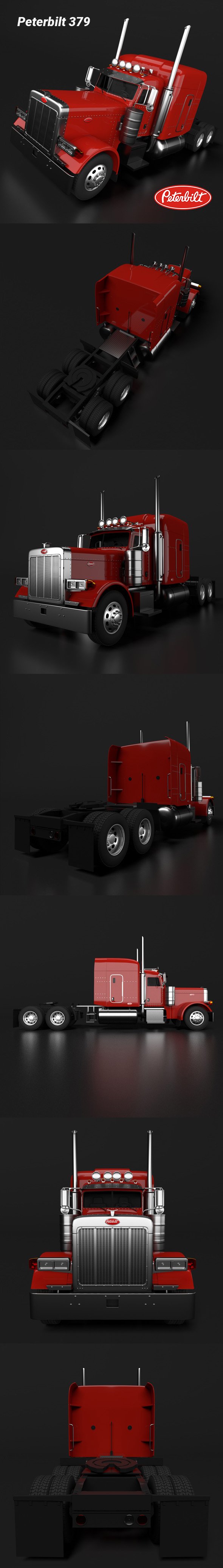 Peterbilt 379 Tractor Truck - 3DOcean Item for Sale