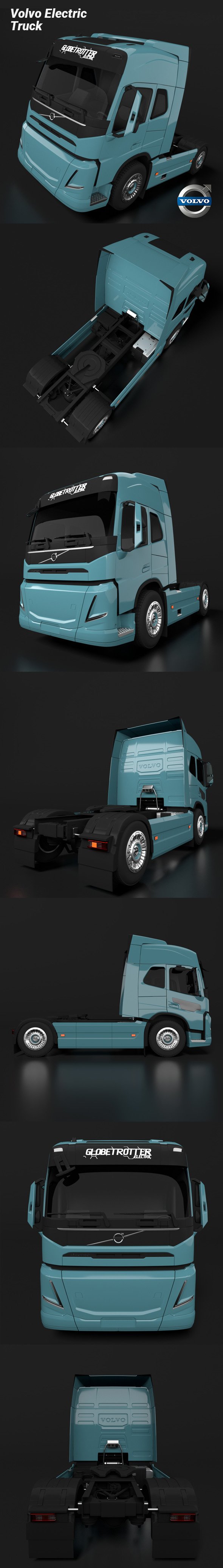 Volvo Electric Tractor Truck - 3DOcean Item for Sale