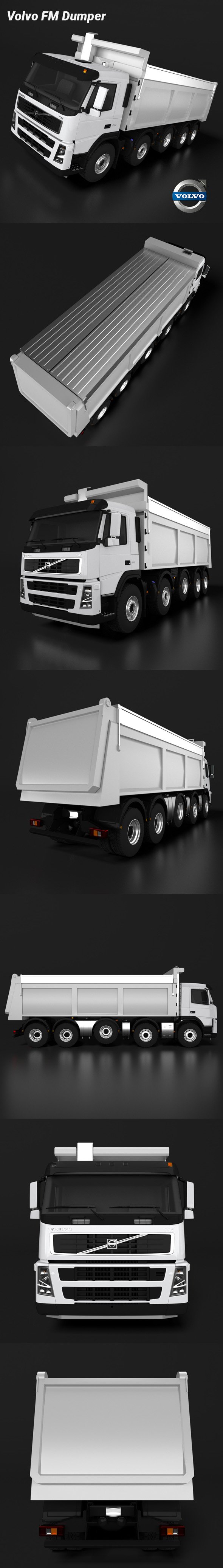 Volvo FM Truck Dumper - 3DOcean Item for Sale