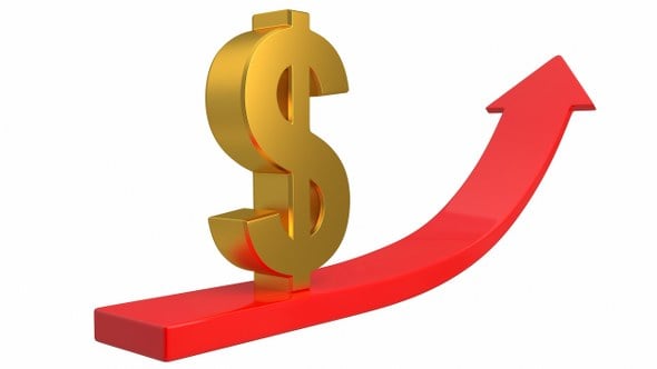 Trend Arrow with Dollar - 3DOcean Item for Sale