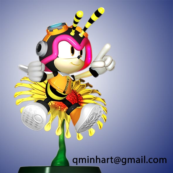 Charmy Bee 3D print model - 3DOcean Item for Sale