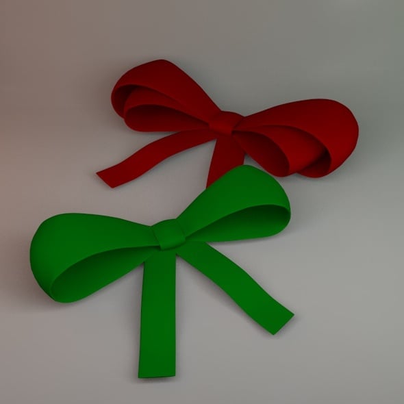 Ribbon Bow - 3DOcean Item for Sale