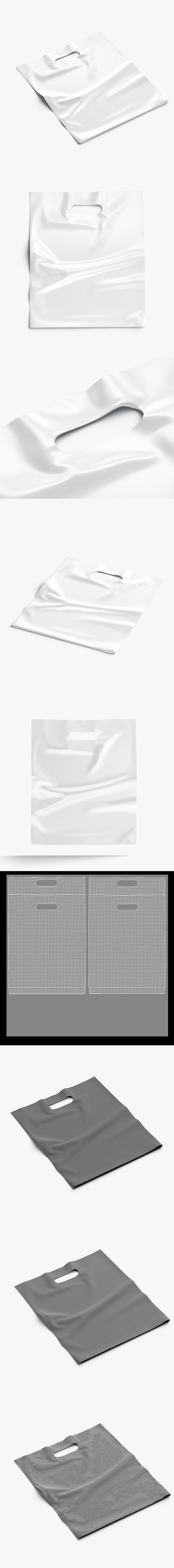 Die-cut plastic bag - 3DOcean Item for Sale