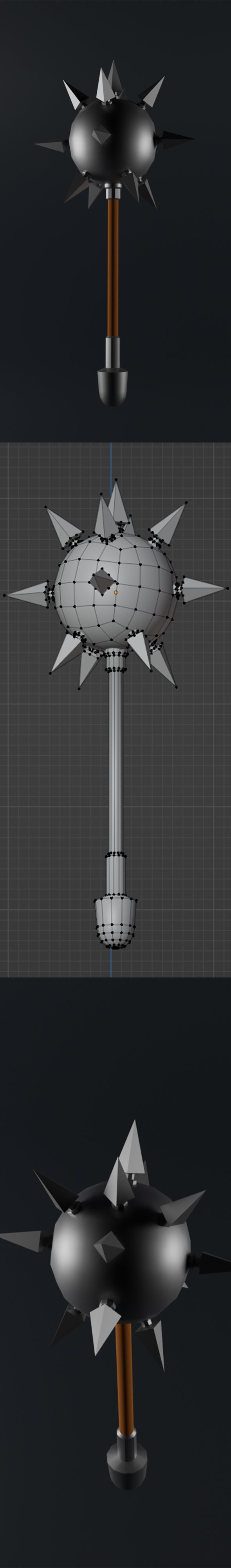 Mace 3d model - 3DOcean Item for Sale