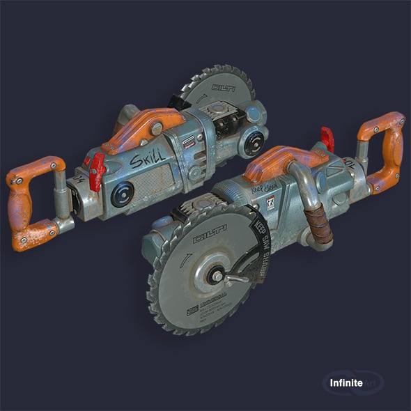 Chainsaw Circular Saw - 3DOcean Item for Sale