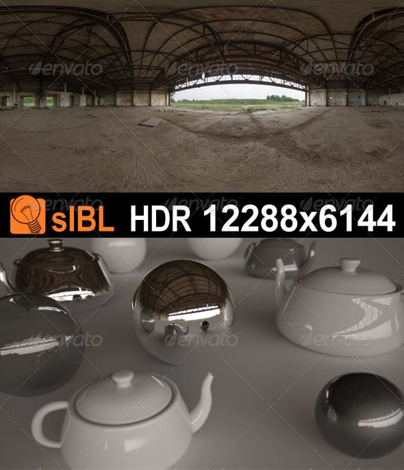 HDR 071 Old Hangar sIBL - 3DOcean Item for Sale