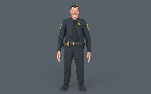 Police Man - 3DOcean Item for Sale