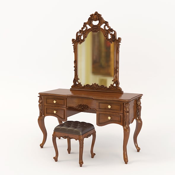 Classic Style Dressing Table 7 - 3DOcean Item for Sale