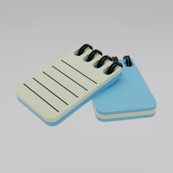 Blue Notebook - 3DOcean Item for Sale