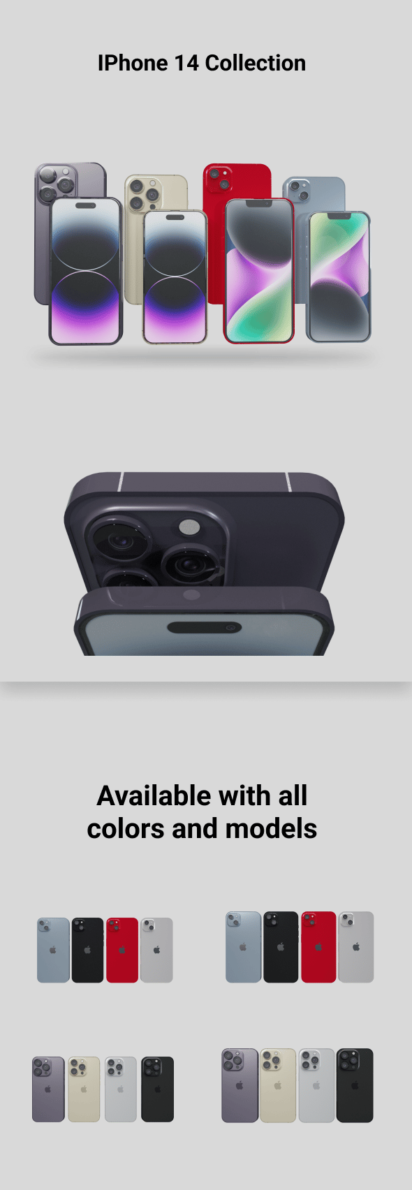 Iphone 14 Collections - 3DOcean Item for Sale