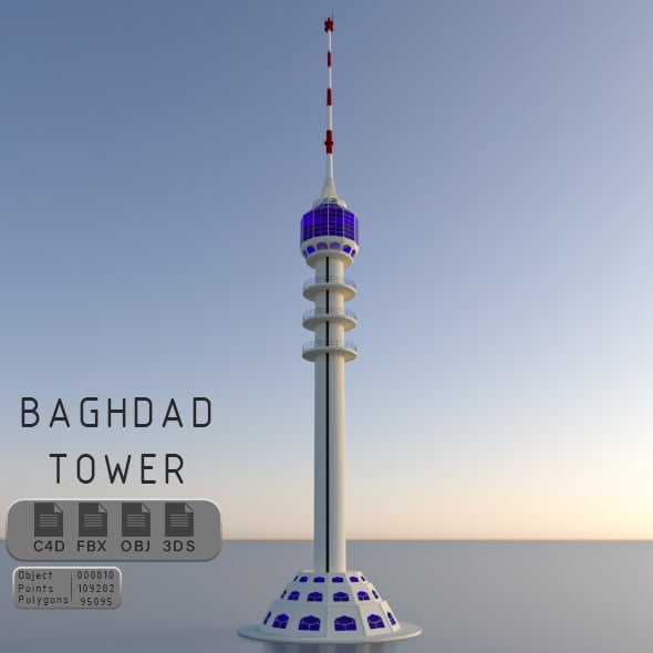 Baghdad Tower iraqi monument - 3DOcean Item for Sale