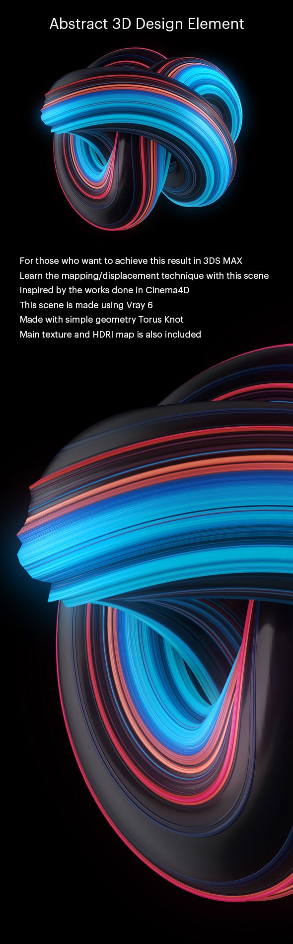 Abstract 3D Design Element Torus - 3DOcean Item for Sale