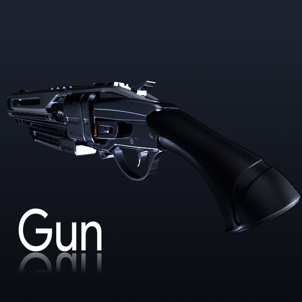 Sci fi Gun - 3DOcean Item for Sale