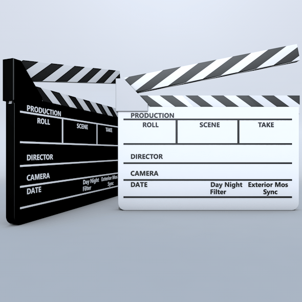Clapperboard - 3DOcean Item for Sale