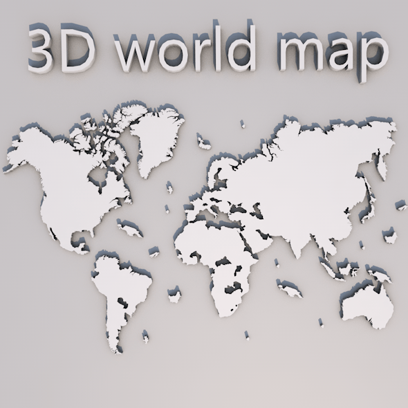 3D World Map - 3DOcean Item for Sale