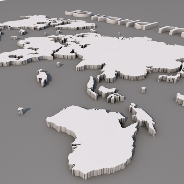 Earth continents globe - 3DOcean Item for Sale