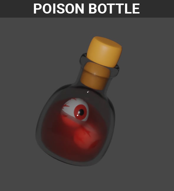 Poison Bottle - 3DOcean Item for Sale