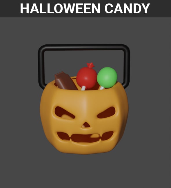 Halloween Candy - 3DOcean Item for Sale