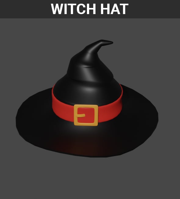 Witch Hat - 3DOcean Item for Sale